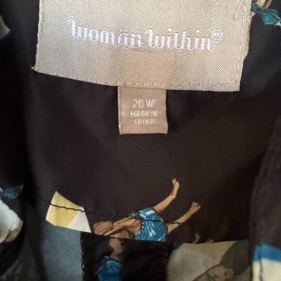 Woman Within Dogs with Umbrellas Jacket - Picture 3 of 5